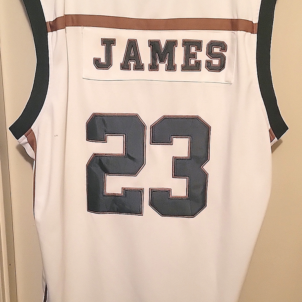 LeBron James high school jersey with signature